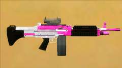 GTA V Combat MG Pink Scope Big Mag pour GTA San Andreas