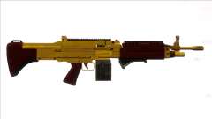 GTA V Combat MG Gold Grip Small Mag für GTA San Andreas