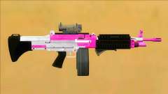 GTA V Combat MG Pink All Attachments Big Mag pour GTA San Andreas
