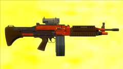 GTA V Combat MG Orange Scope Big Mag pour GTA San Andreas
