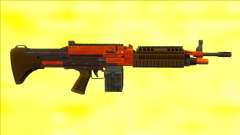 GTA V Combat MG Orange Small Mag für GTA San Andreas