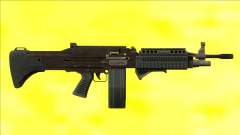 GTA V Combat MG Black Grip Big Mag für GTA San Andreas