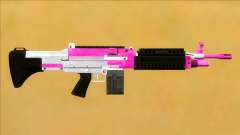 GTA V Combat MG Pink Small Mag für GTA San Andreas