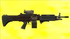 GTA V Combat MG black All Attachments Small Mag für GTA San Andreas