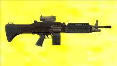 GTA V Combat MG Black Scope Small Mag für GTA San Andreas