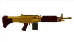 GTA V Combat MG Gold Small Mag für GTA San Andreas