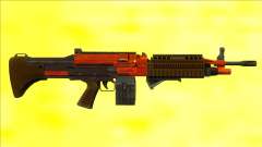 GTA V Combat MG Orange Grip Small Mag für GTA San Andreas