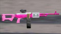 GTA V Shrewsbury MG Pink Scope (Deafault clip) für GTA San Andreas