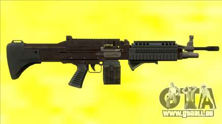 GTA V Combat MG Black Grip Small Mag für GTA San Andreas