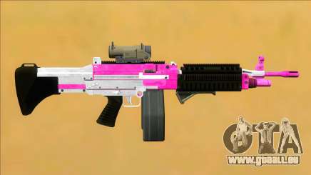 GTA V Combat MG Pink All Attachments Big Mag pour GTA San Andreas