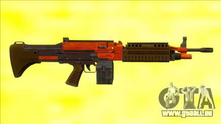 GTA V Combat MG Orange Small Mag für GTA San Andreas