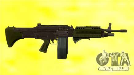 GTA V Combat MG Green Grip Big Mag für GTA San Andreas