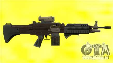 GTA V Combat MG black All Attachments Small Mag pour GTA San Andreas