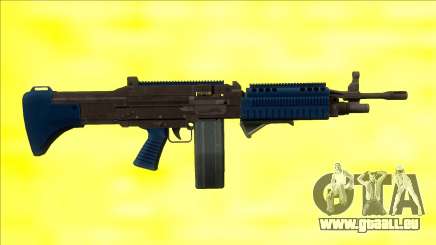 GTA V Combat MG LSPD Grip Big Mag für GTA San Andreas