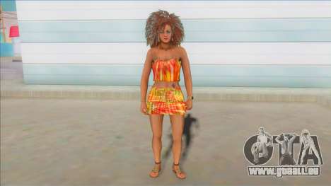 GTA Online Female Big Afro Dress V2 für GTA San Andreas