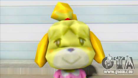 Animal Crossing Isabelle Informal Clothes Skin pour GTA San Andreas