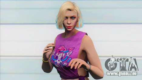 GTA Online Skin Ramdon Female Rubia 8 für GTA San Andreas