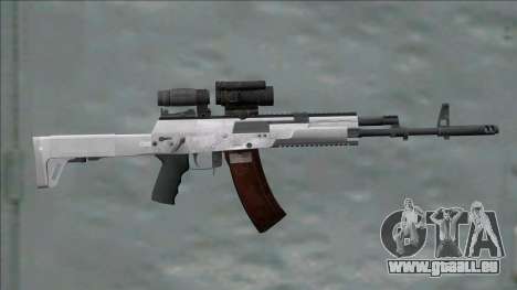 AK-12 White With Scope für GTA San Andreas