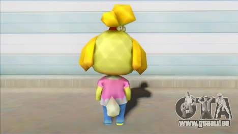 Animal Crossing Isabelle Informal Clothes Skin für GTA San Andreas