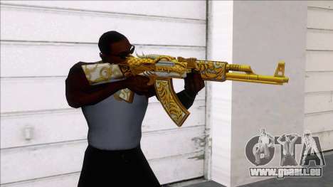 AK47 GOLD DRAGON pour GTA San Andreas