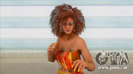 GTA Online Female Big Afro Dress V2 pour GTA San Andreas