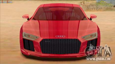 Audi R8 2017 Stock pour GTA San Andreas