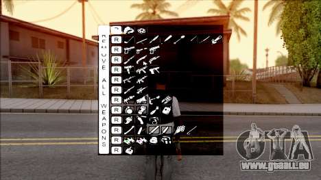 Super Fast Weapon Selector pour GTA San Andreas