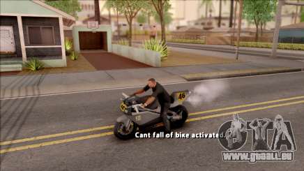 Can Not Fall Off The Bike pour GTA San Andreas