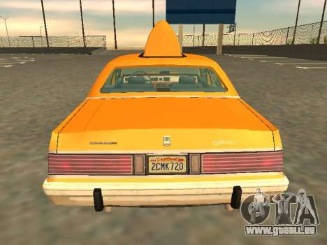 Mercury Grand Marquis 1986 Taxi pour GTA San Andreas