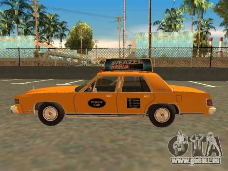 Mercury Grand Marquis 1986 Taxi pour GTA San Andreas