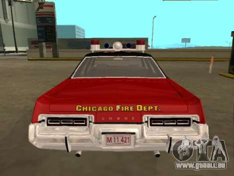 Dodge Monaco 1974 Chicago Fire Département pour GTA San Andreas