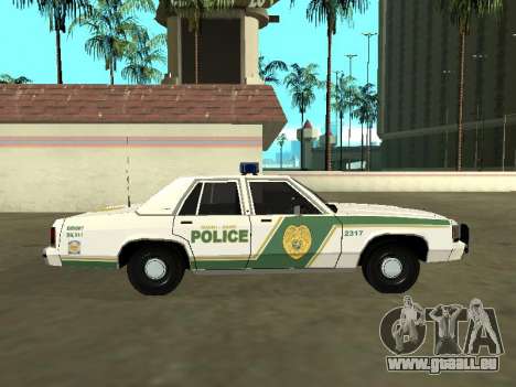 Ford LTD Crown Victoria 1991 Miami Dade M Polize für GTA San Andreas