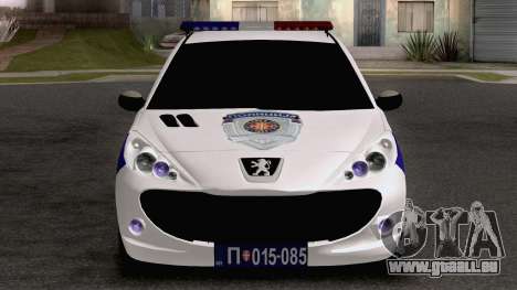 Peugeot 207 Policija pour GTA San Andreas