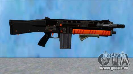 GTA V Vom Feuer Assault Shotgun Orange V6 für GTA San Andreas