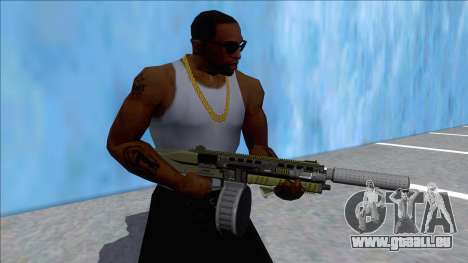 GTA V Vom Feuer Assault Shotgun Green V13 für GTA San Andreas
