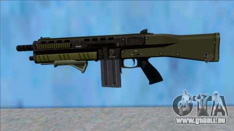 GTA V Vom Feuer Assault Shotgun Green V10 für GTA San Andreas