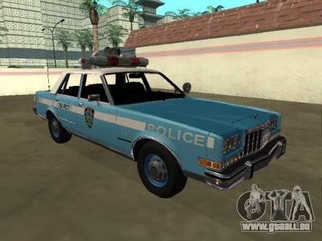 Dodge Diplomat 1987 Département de police de New pour GTA San Andreas