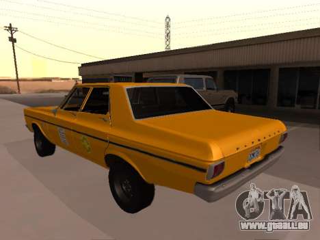 Plymouth Belvedere 4 portes 1965 Taxi pour GTA San Andreas