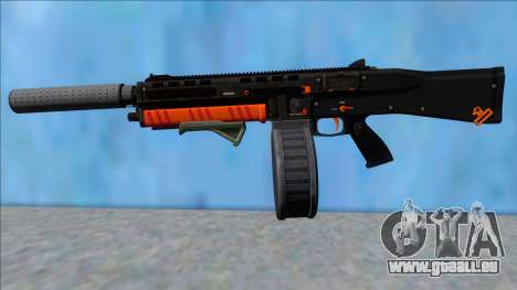 GTA V Vom Feuer Assault Shotgun Orange V3 für GTA San Andreas