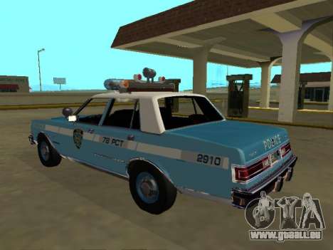 Dodge Diplomat 1987 New York Police Dept für GTA San Andreas
