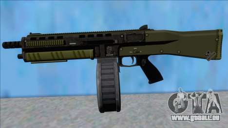 GTA V Vom Feuer Assault Shotgun Green V14 für GTA San Andreas