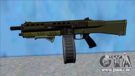 GTA V Vom Feuer Assault Shotgun Green V5 für GTA San Andreas