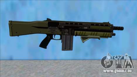 GTA V Vom Feuer Assault Shotgun Green V10 für GTA San Andreas