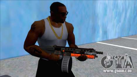 GTA V Vom Feuer Assault Shotgun Orange V5 für GTA San Andreas
