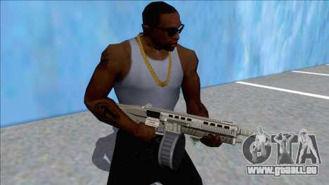 GTA V Vom Feuer Assault Shotgun Platinum V9 für GTA San Andreas