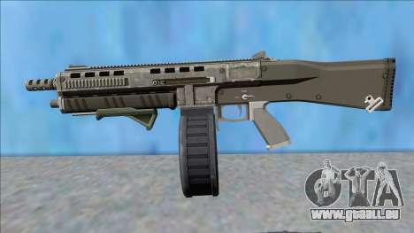 GTA V Vom Feuer Assault Shotgun Platinum V9 für GTA San Andreas