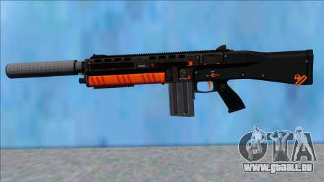 GTA V Vom Feuer Assault Shotgun Orange V2 für GTA San Andreas