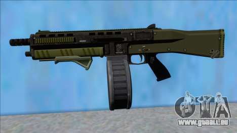 GTA V Vom Feuer Assault Shotgun Green V9 für GTA San Andreas