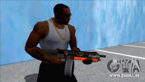 GTA V Vom Feuer Assault Shotgun Orange V11 für GTA San Andreas