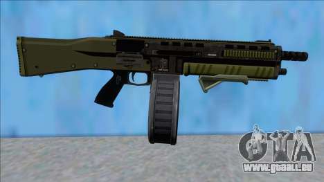 GTA V Vom Feuer Assault Shotgun Green V9 für GTA San Andreas